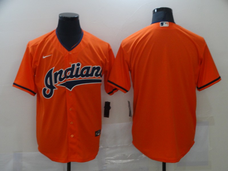 Men's Cleveland Guardians Orange Blank Jersey